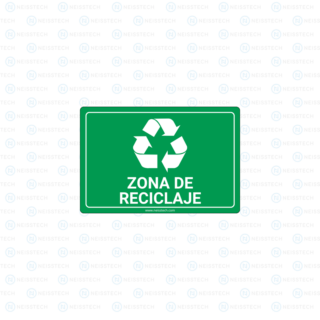 SEÑALETICA ZONA DE RECICLAJE